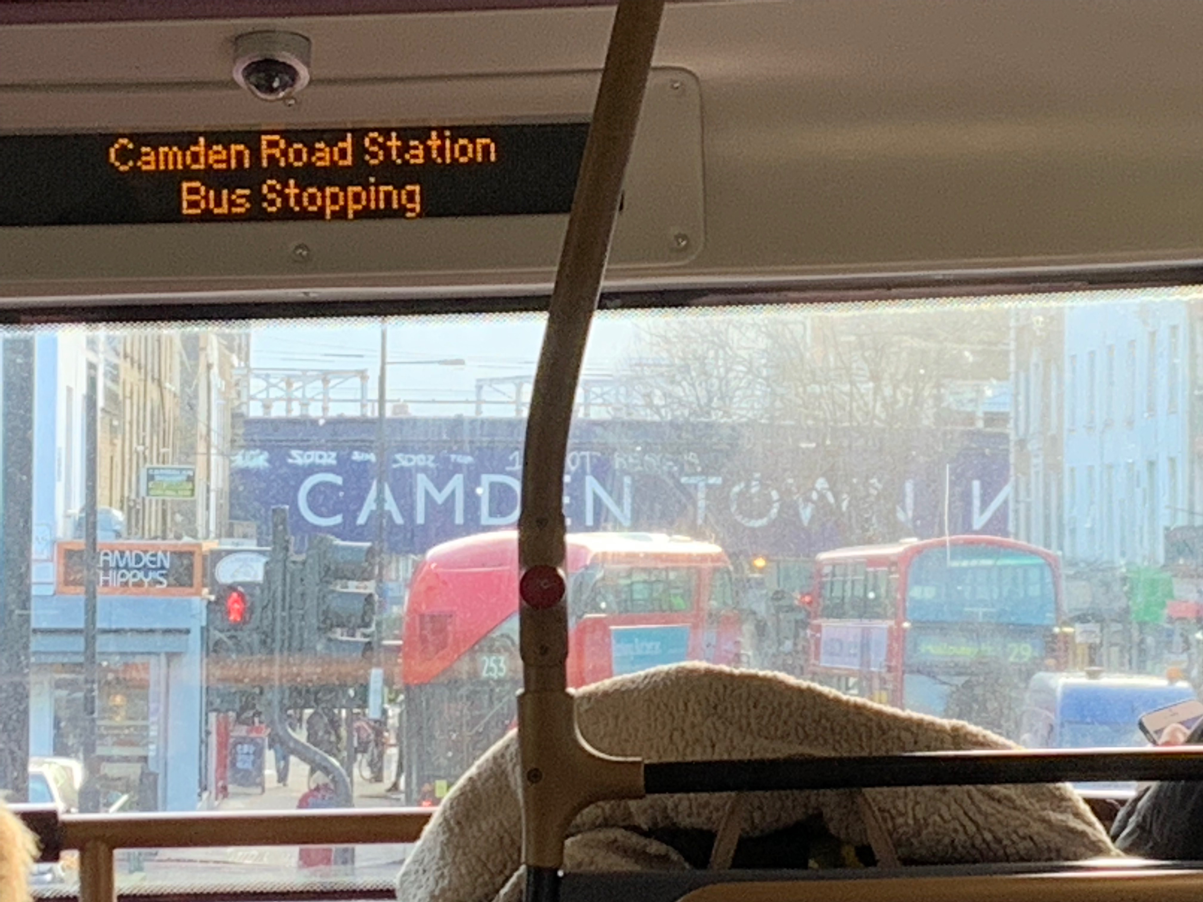 Camden Town bus sign Camden Town bus sign