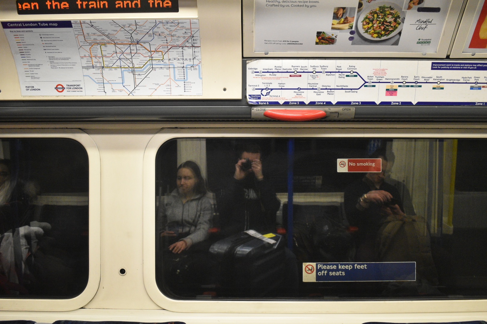 London Underground selfie London Underground selfie